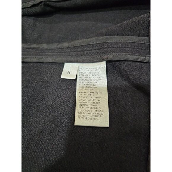 Women's Doncaster Silk Trim Jacket Black Full Zip Size 6 - Picture 10 of 11